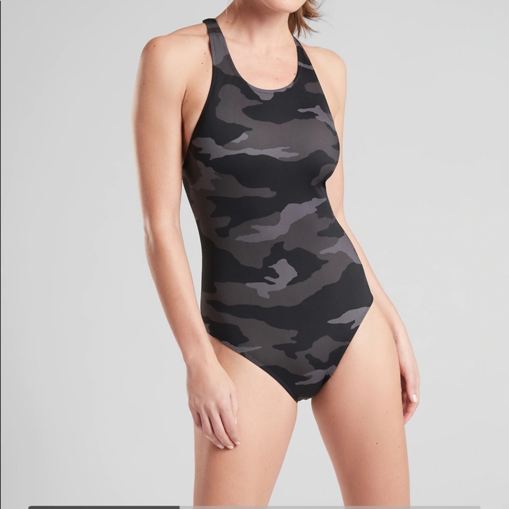 Athleta Freestyle Camo One Piece Swimsuit